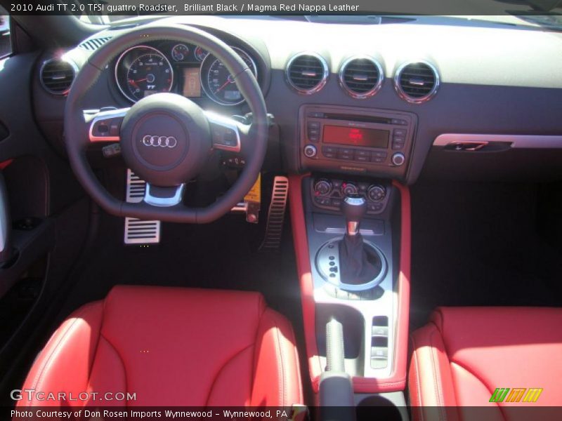 Brilliant Black / Magma Red Nappa Leather 2010 Audi TT 2.0 TFSI quattro Roadster