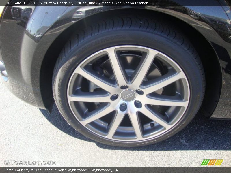 Brilliant Black / Magma Red Nappa Leather 2010 Audi TT 2.0 TFSI quattro Roadster