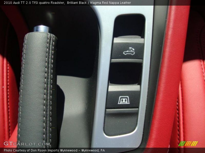 Brilliant Black / Magma Red Nappa Leather 2010 Audi TT 2.0 TFSI quattro Roadster