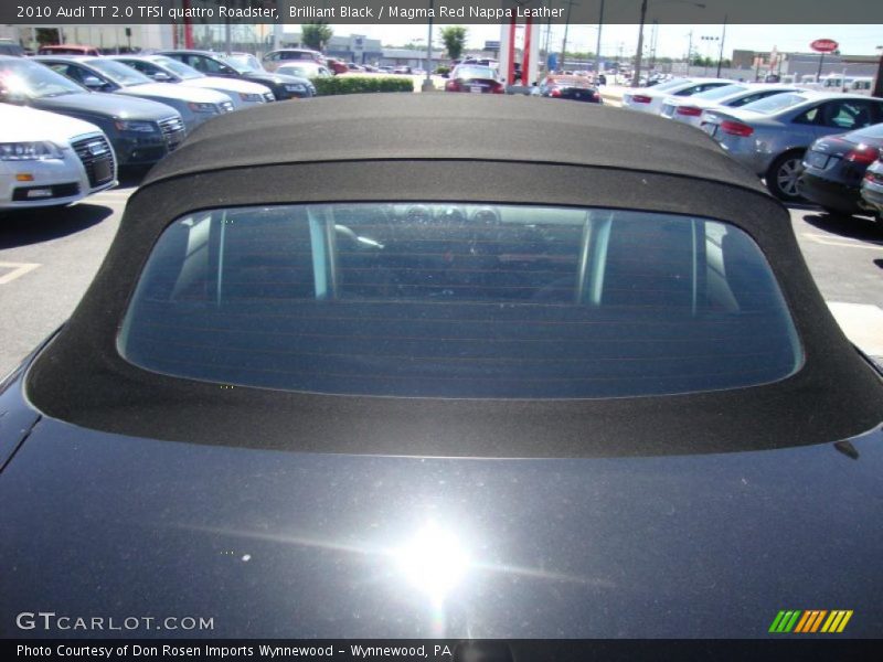 Brilliant Black / Magma Red Nappa Leather 2010 Audi TT 2.0 TFSI quattro Roadster
