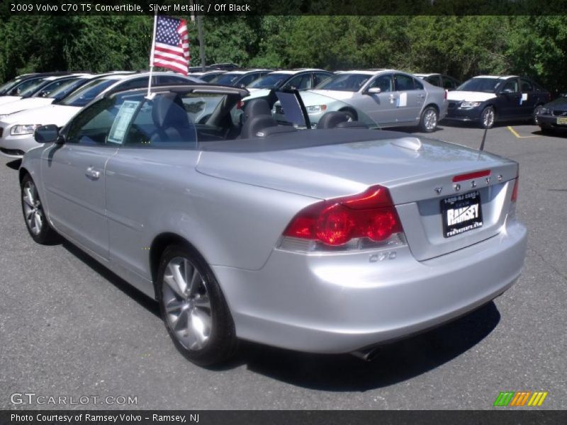 Silver Metallic / Off Black 2009 Volvo C70 T5 Convertible