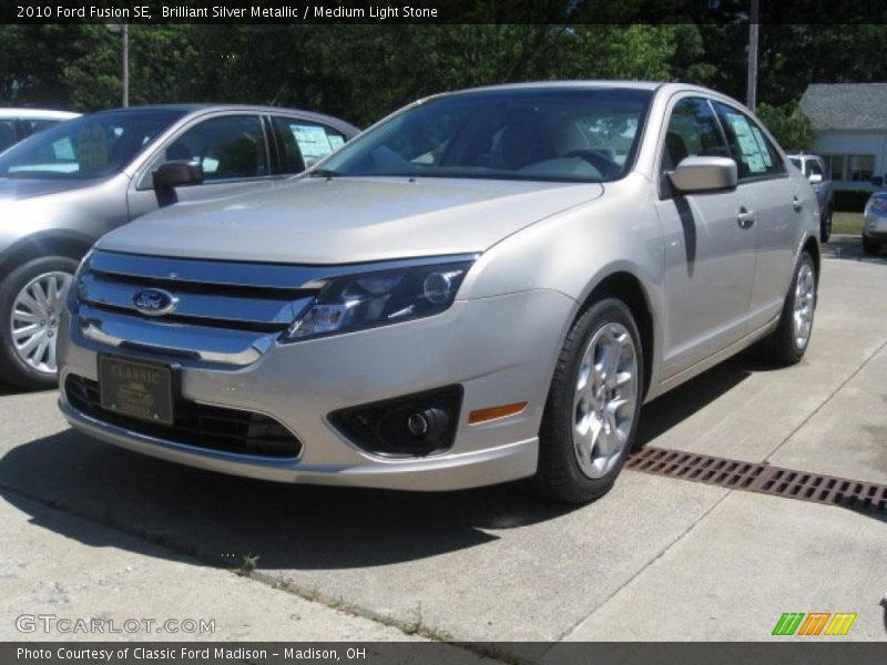 Brilliant Silver Metallic / Medium Light Stone 2010 Ford Fusion SE