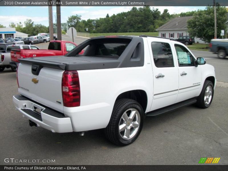 Summit White / Dark Cashmere/Light Cashmere 2010 Chevrolet Avalanche LTZ 4x4