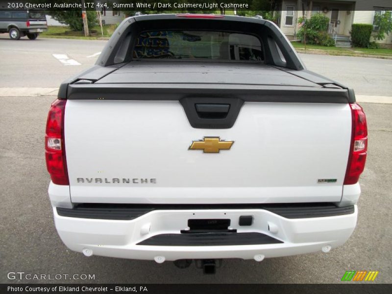 Summit White / Dark Cashmere/Light Cashmere 2010 Chevrolet Avalanche LTZ 4x4