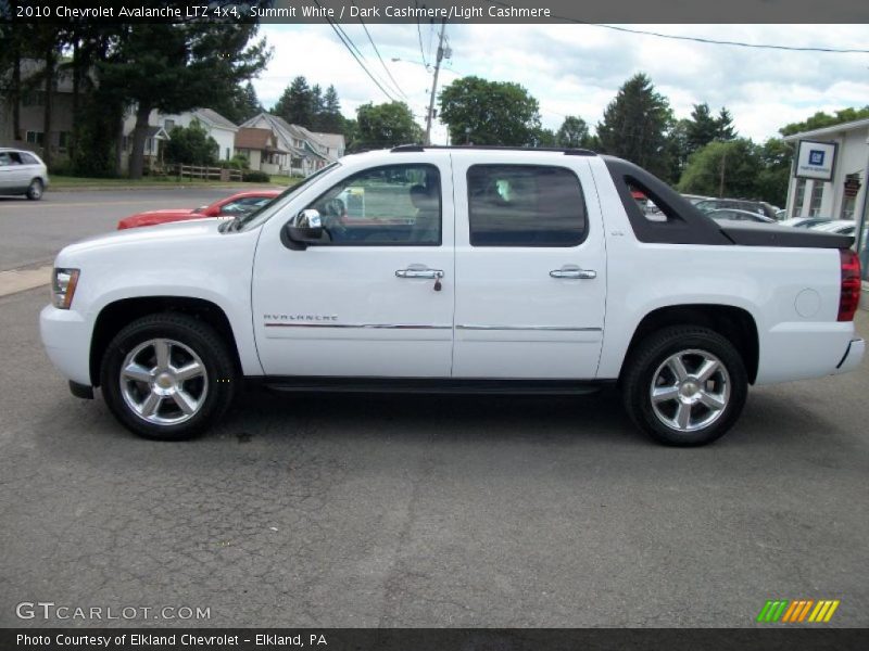 Summit White / Dark Cashmere/Light Cashmere 2010 Chevrolet Avalanche LTZ 4x4
