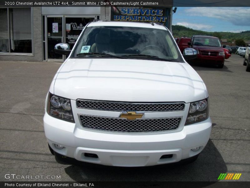 Summit White / Dark Cashmere/Light Cashmere 2010 Chevrolet Avalanche LTZ 4x4