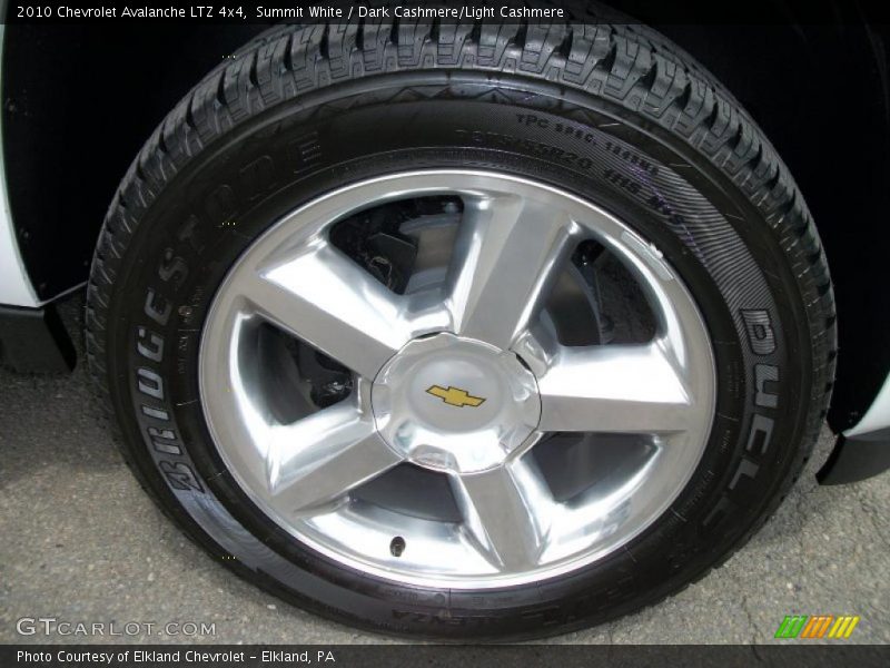 Summit White / Dark Cashmere/Light Cashmere 2010 Chevrolet Avalanche LTZ 4x4