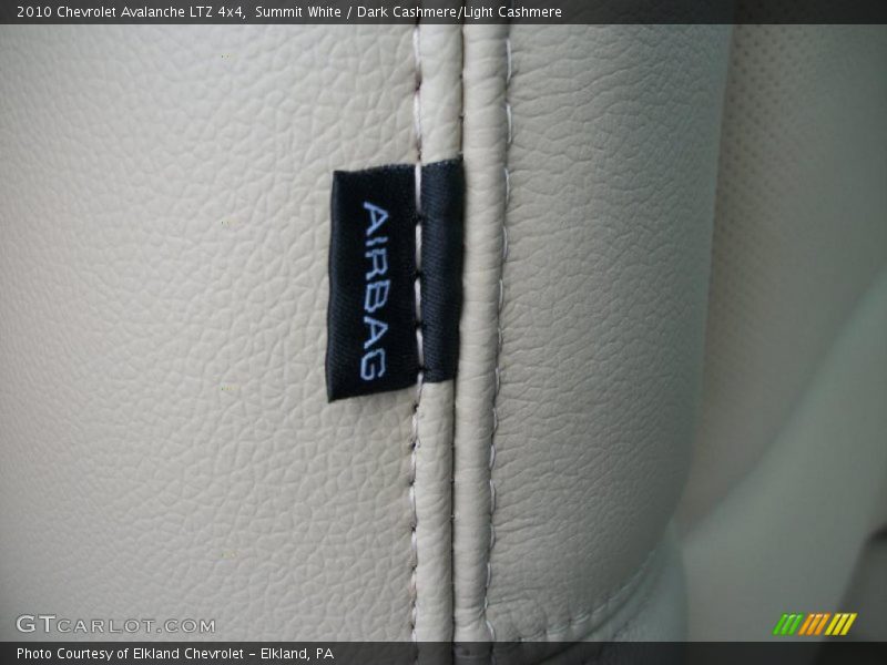 Summit White / Dark Cashmere/Light Cashmere 2010 Chevrolet Avalanche LTZ 4x4