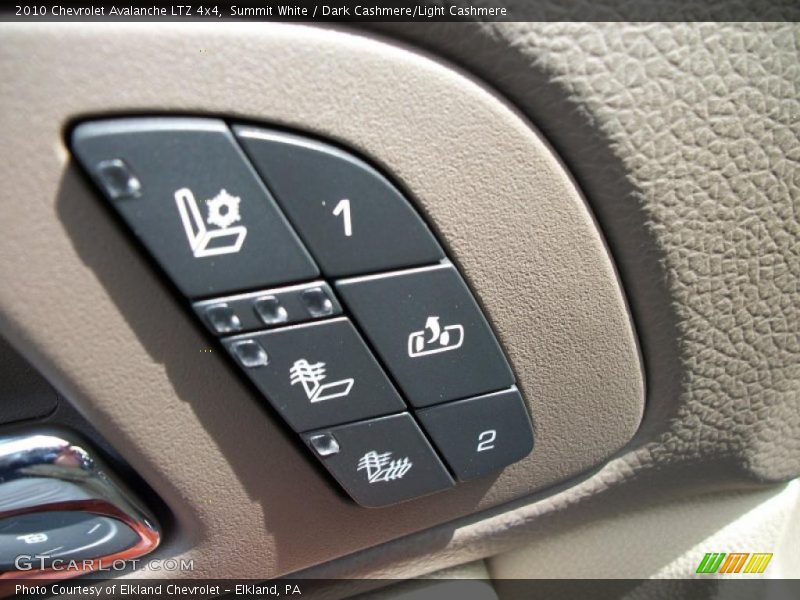Summit White / Dark Cashmere/Light Cashmere 2010 Chevrolet Avalanche LTZ 4x4