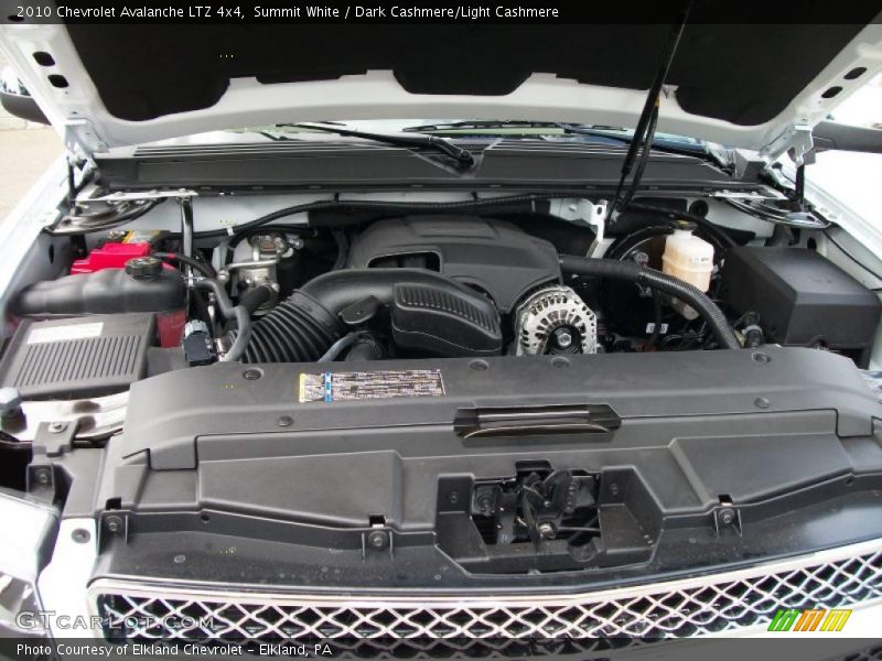 Summit White / Dark Cashmere/Light Cashmere 2010 Chevrolet Avalanche LTZ 4x4