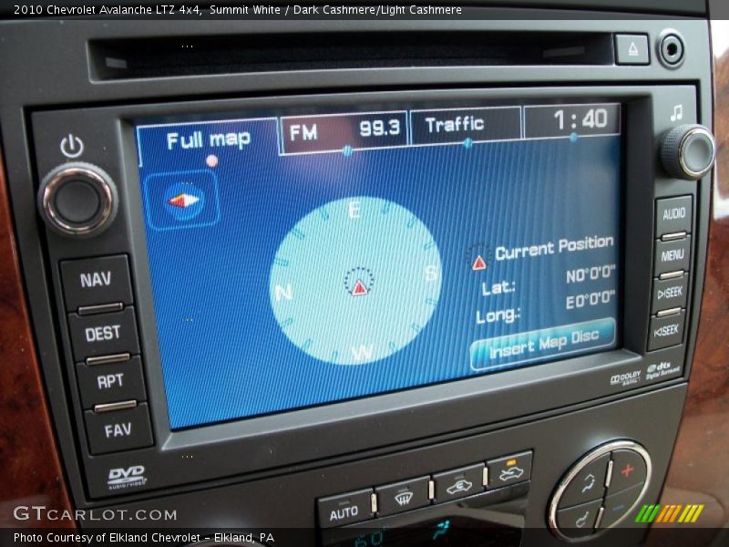 Summit White / Dark Cashmere/Light Cashmere 2010 Chevrolet Avalanche LTZ 4x4