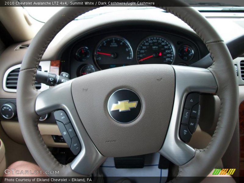Summit White / Dark Cashmere/Light Cashmere 2010 Chevrolet Avalanche LTZ 4x4