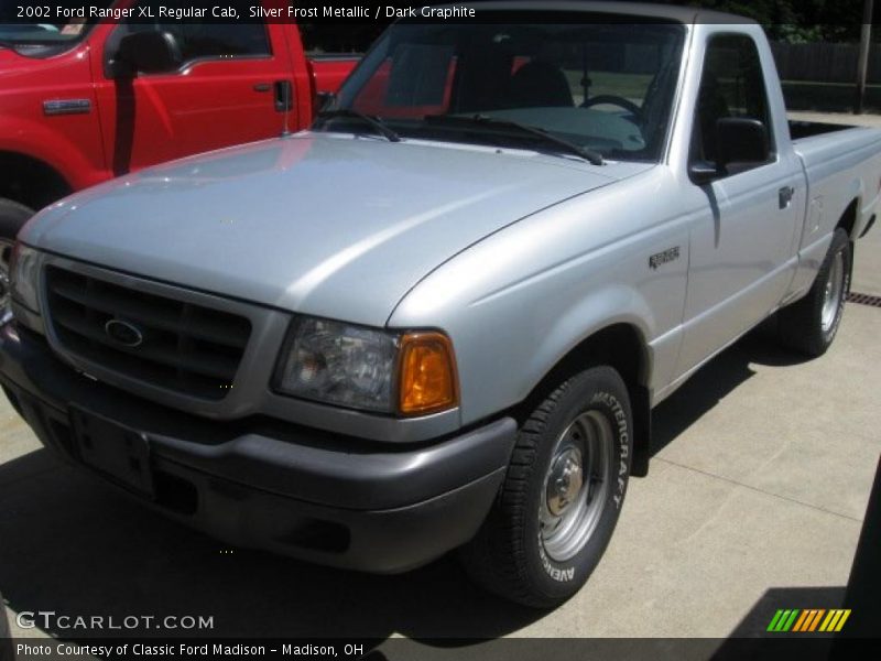 Silver Frost Metallic / Dark Graphite 2002 Ford Ranger XL Regular Cab