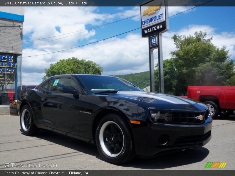 Black / Black 2011 Chevrolet Camaro LS Coupe
