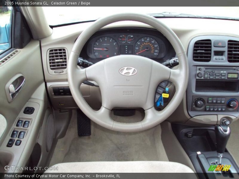 Celadon Green / Beige 2005 Hyundai Sonata GL
