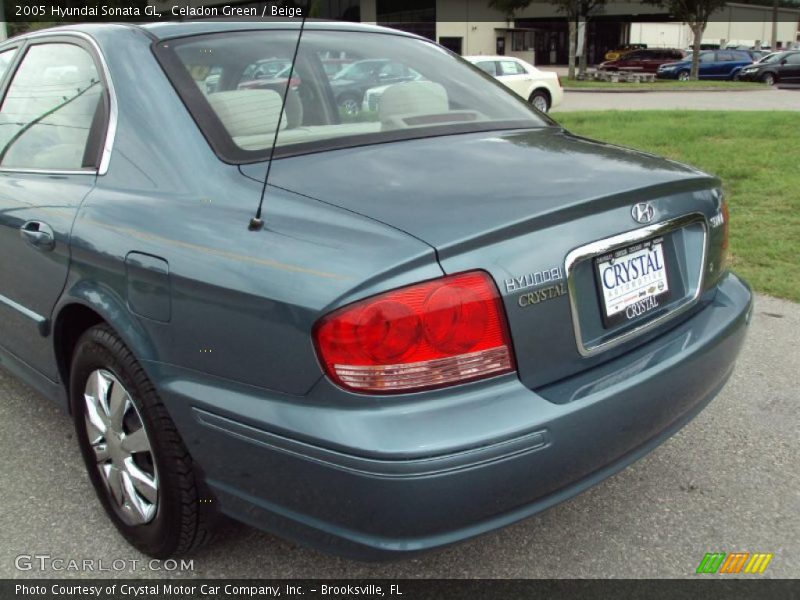 Celadon Green / Beige 2005 Hyundai Sonata GL