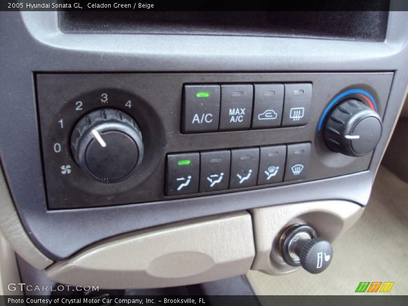 Celadon Green / Beige 2005 Hyundai Sonata GL