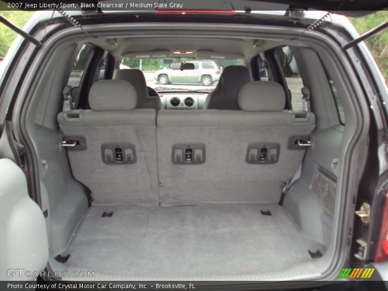 Black Clearcoat / Medium Slate Gray 2007 Jeep Liberty Sport