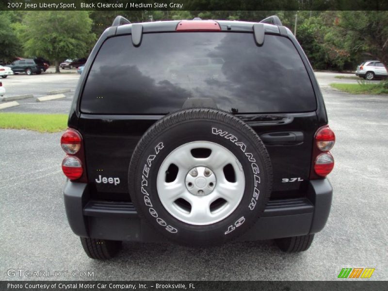 Black Clearcoat / Medium Slate Gray 2007 Jeep Liberty Sport