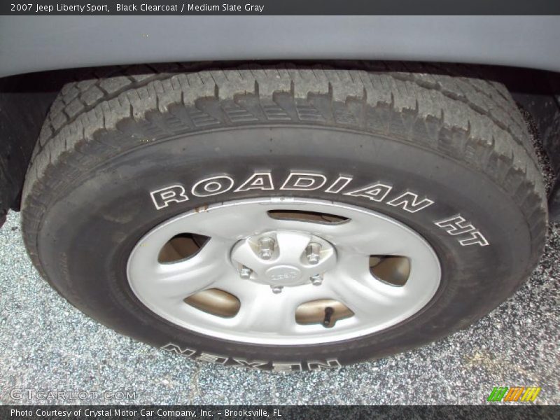 Black Clearcoat / Medium Slate Gray 2007 Jeep Liberty Sport
