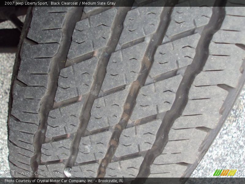 Black Clearcoat / Medium Slate Gray 2007 Jeep Liberty Sport