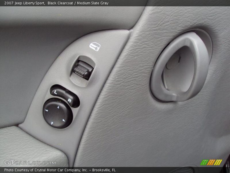 Black Clearcoat / Medium Slate Gray 2007 Jeep Liberty Sport