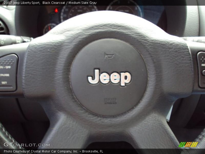 Black Clearcoat / Medium Slate Gray 2007 Jeep Liberty Sport