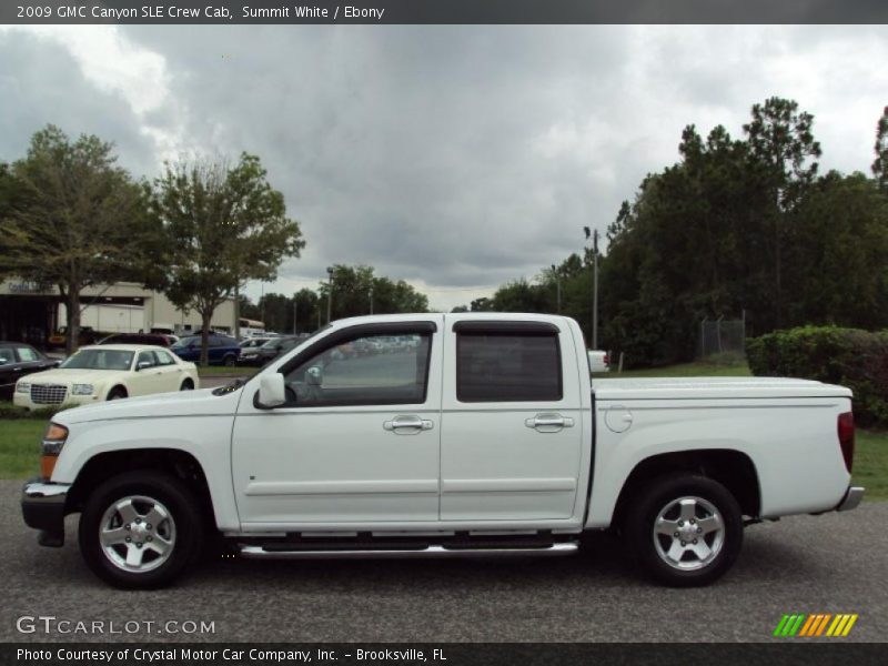 Summit White / Ebony 2009 GMC Canyon SLE Crew Cab