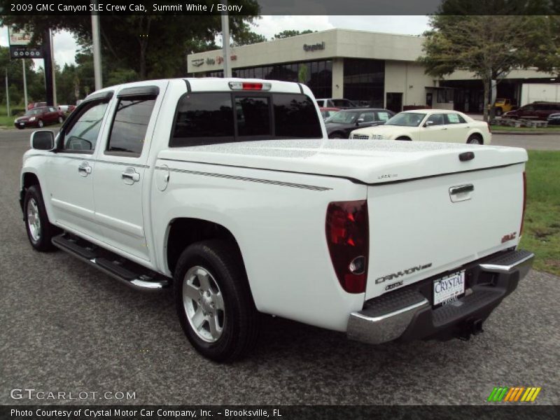 Summit White / Ebony 2009 GMC Canyon SLE Crew Cab