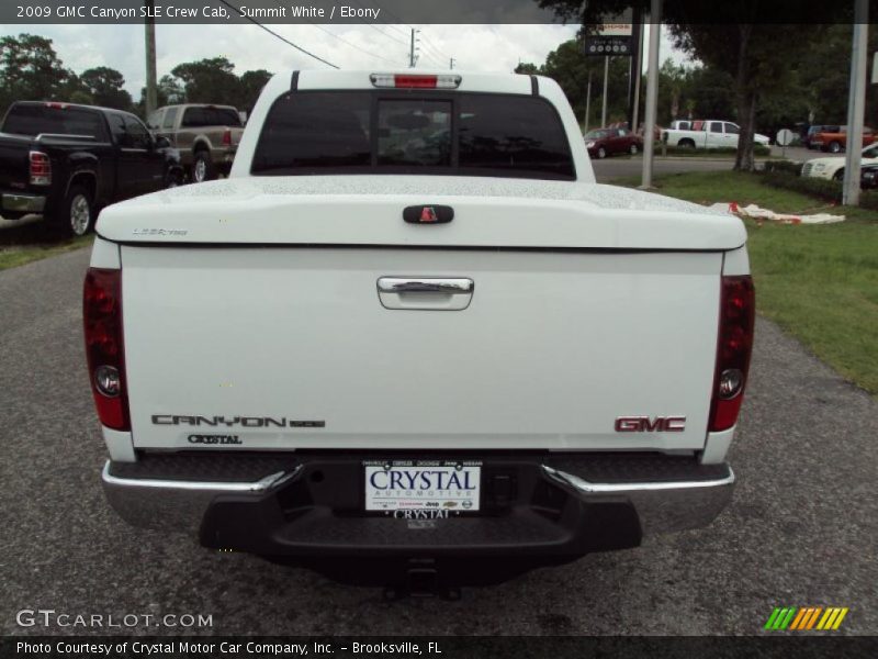Summit White / Ebony 2009 GMC Canyon SLE Crew Cab