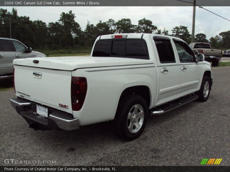 Summit White / Ebony 2009 GMC Canyon SLE Crew Cab