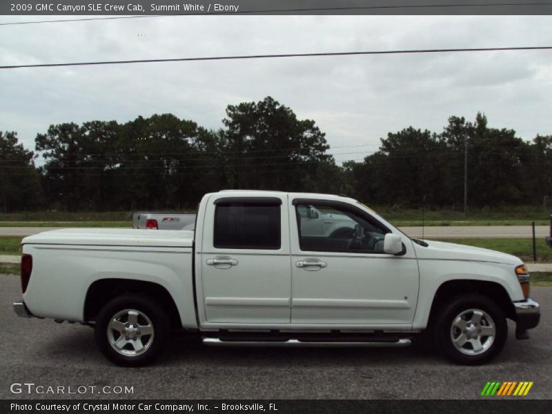 Summit White / Ebony 2009 GMC Canyon SLE Crew Cab