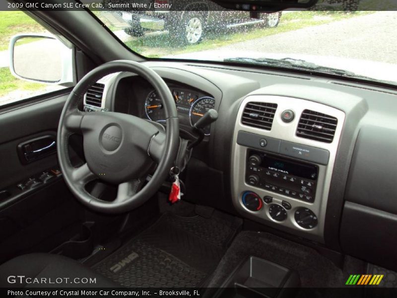 Summit White / Ebony 2009 GMC Canyon SLE Crew Cab