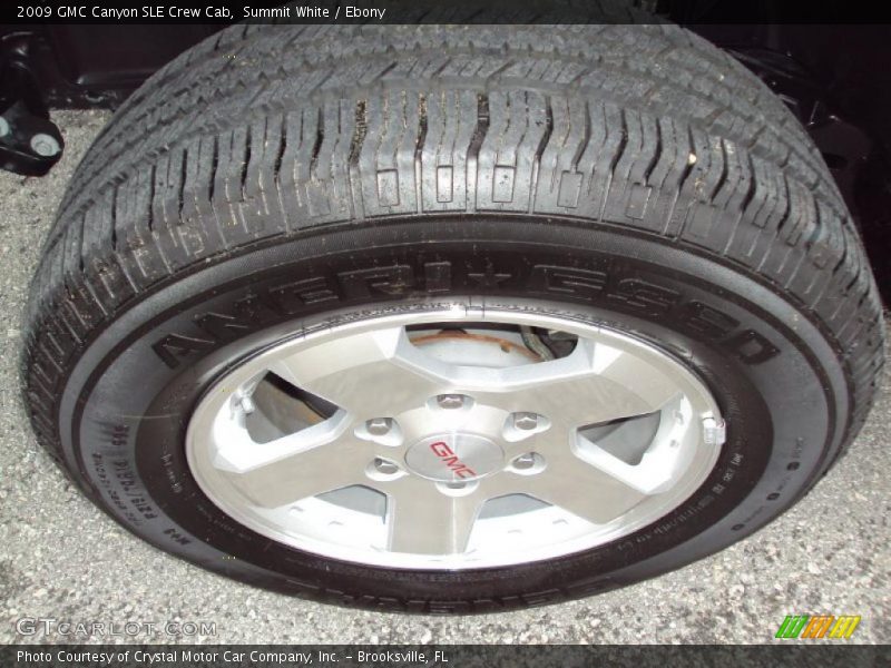 Summit White / Ebony 2009 GMC Canyon SLE Crew Cab