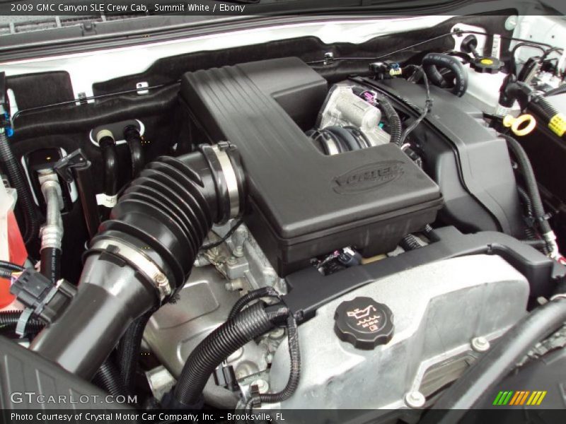 Summit White / Ebony 2009 GMC Canyon SLE Crew Cab