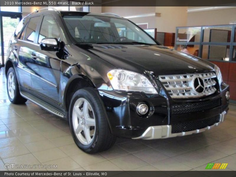 Black / Black 2010 Mercedes-Benz ML 550 4Matic