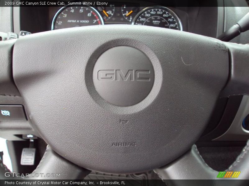 Summit White / Ebony 2009 GMC Canyon SLE Crew Cab
