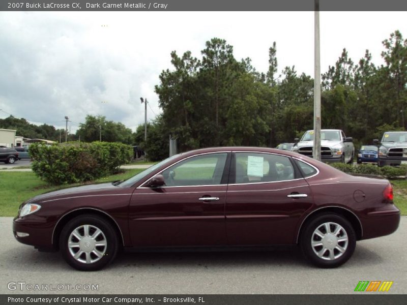 Dark Garnet Metallic / Gray 2007 Buick LaCrosse CX