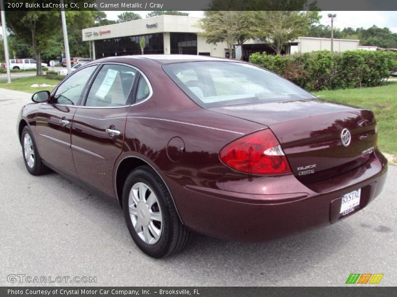 Dark Garnet Metallic / Gray 2007 Buick LaCrosse CX