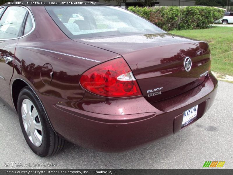 Dark Garnet Metallic / Gray 2007 Buick LaCrosse CX