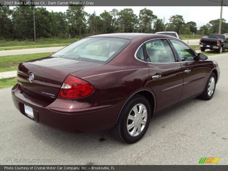 Dark Garnet Metallic / Gray 2007 Buick LaCrosse CX