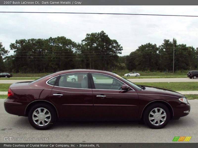 Dark Garnet Metallic / Gray 2007 Buick LaCrosse CX