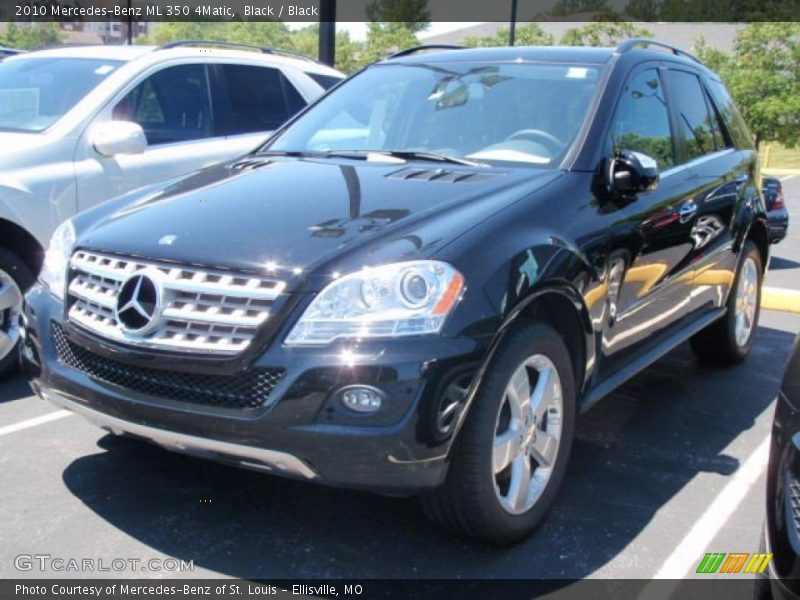 Black / Black 2010 Mercedes-Benz ML 350 4Matic