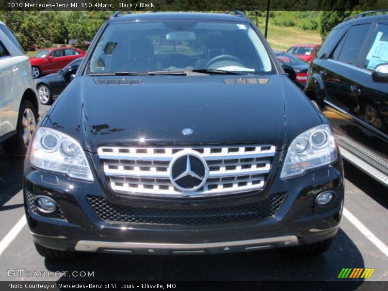 Black / Black 2010 Mercedes-Benz ML 350 4Matic
