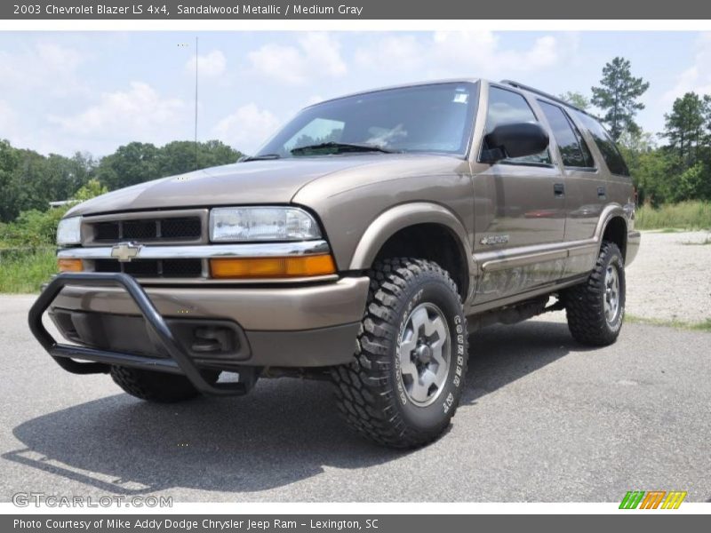 Sandalwood Metallic / Medium Gray 2003 Chevrolet Blazer LS 4x4