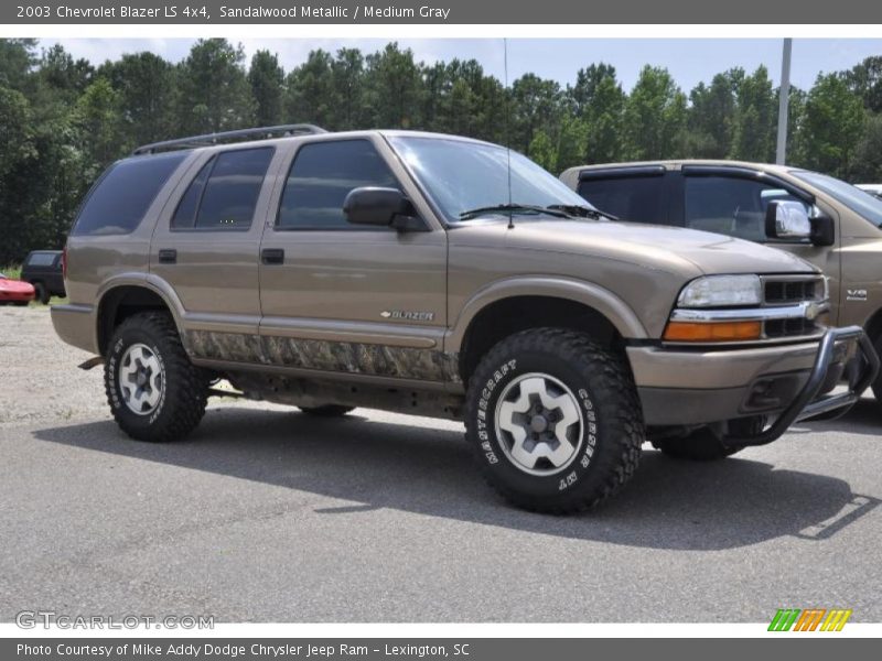 Sandalwood Metallic / Medium Gray 2003 Chevrolet Blazer LS 4x4