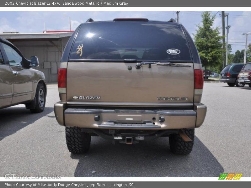 Sandalwood Metallic / Medium Gray 2003 Chevrolet Blazer LS 4x4