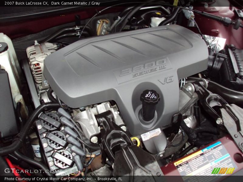Dark Garnet Metallic / Gray 2007 Buick LaCrosse CX
