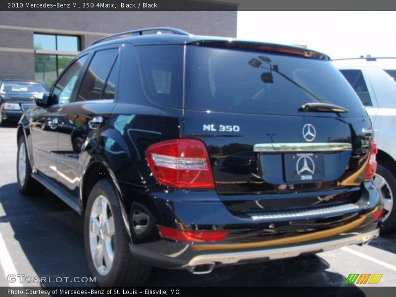 Black / Black 2010 Mercedes-Benz ML 350 4Matic