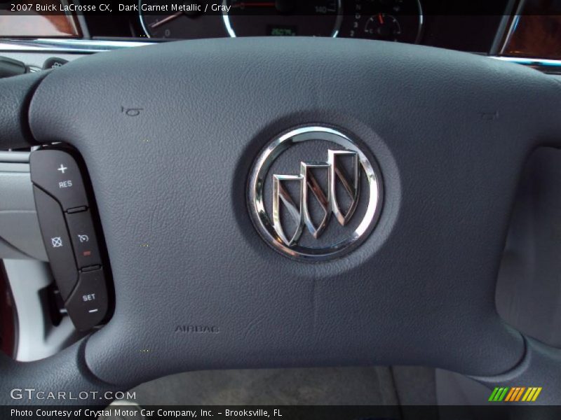 Dark Garnet Metallic / Gray 2007 Buick LaCrosse CX